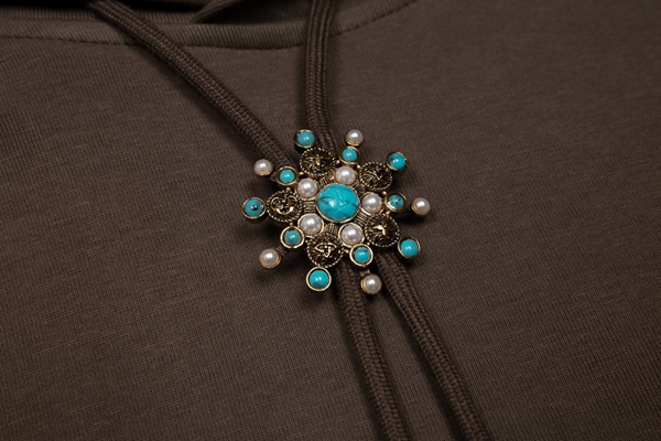 ブランドパーカー素材ディテール